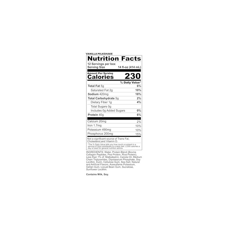 REDCON1 MRE RTD Protein Shake | Vanilla Milkshake | Lactose