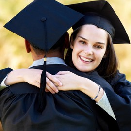 TONY & SANDY College Graduation Gifts for Women, 2025 Graduation Decorations, Middle High School Graduation Her Lapis Lazuli Blue Bracelet Basket Daughter Granddaughter Sister Friend Nurse