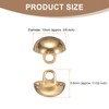 sourcing map 5pcs Half-Domed Metal Sewing Buttons, 10mm / 3/8"