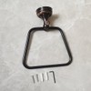 Oil Rubble Bronze Brass Bath Trapezoidal Towel Ring Towel Holder,