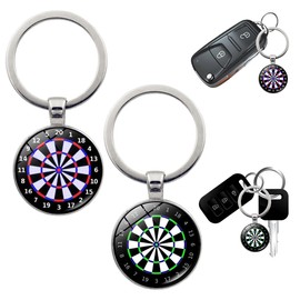 2 Pack Dart Keychains, Dart Gift for Men, Dart Decoration, Dart Accessories