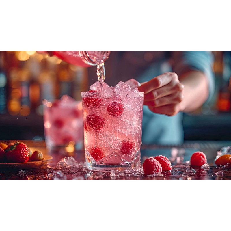 Pink-Raspberry easyWater Drink Powder, Sugar-free Flavour Powder for Refreshing Drinks,