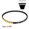 sourcing map O-500 Rubber Machine Transmission Drive Belt 500mm Inner