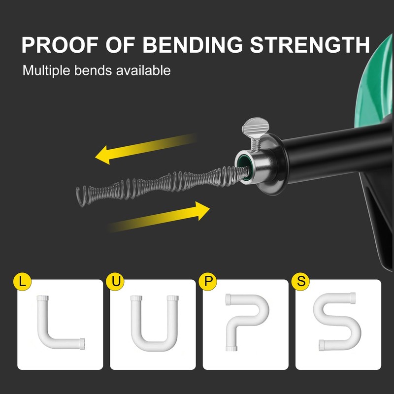 50 FT Drain Snake Auger - Flexible & Powerful Snake