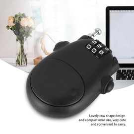 Sonew Mini Password Lock, 3 Digit Code Combination Bicycle Lock for Stroller Bicycle Stroller Password Security Lock, Retractable Combination Lock for Scooters(Black)