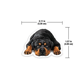 WIRESTER Fresh Scented Car Air Freshener Vent Clip, Decorative Accessories, Interior Decoration for Cars - Rottweiler Dog Lying Down Looking Up