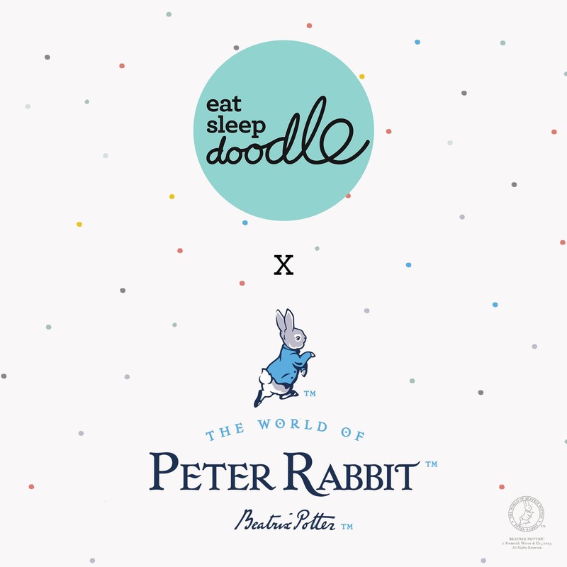 eatsleepdoodle Peter Rabbit™ and Friends Colouring Placemat for Kids w/10pk