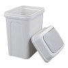 Eudokky 7 Liters Waste Bin, Swing Lid Trash Bin, Plastic