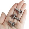 LUORNG 3PCS 1/4-20 Thread D-Ring Stainless Steel Camera Fixing Screws,