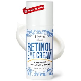 LilyAna Naturals Crema De Ojos - Crema De Ojos Para Ojeras E Inflamación, Crema Para Debajo De Los Ojos, Crema Anti Envejecimiento Para Los Ojos Reduce Las Líneas Finas Y Arrugas (1.0 Onza, Re