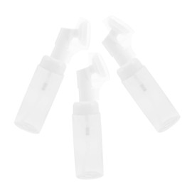 BIUDECO 3Pcs Transparent Foaming Soap Dispenser Portable Travel Bottles for Shampoo Hand Soap Shower Gel with Facial Brush for Easy Dispensing