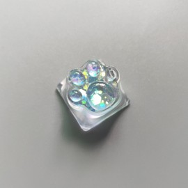 Cat Claw Backlight Resin ESC Keycap Replacement for Cherry MX Switch Mechanical Keyboard DIY Decoration (Transparent)