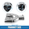 X AUTOHAUX Car Dual Exhaust Tip Pipe Heart Shaped 2.5"