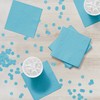 50-Count Touch of Color 3-Ply Paper Beverage Napkins, Pastel Blue
