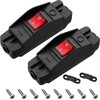 2 Pieces 20A Heavy Duty Inline Cord Switch Black On/Off