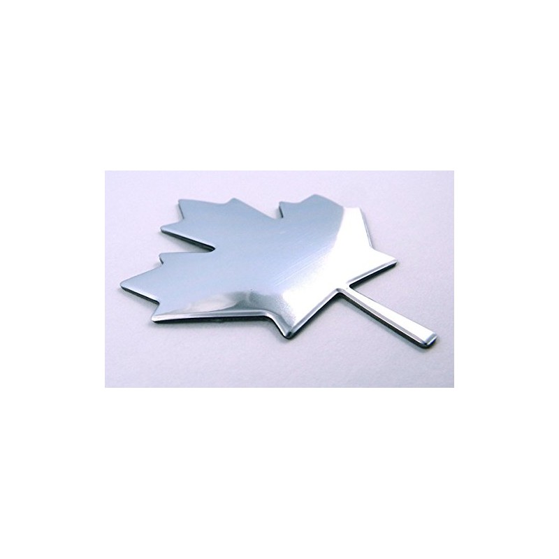 Maple Leaf Canada Chrome Finish Decal Emblem 3D Sticker car