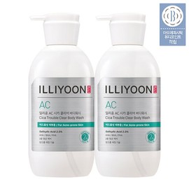 Illyyoon Illiyoon Cica Acne Clear Back Acne Body Wash 400ml 2 packs / 일리윤 시카 아크네 클리어 등드름 바디워시 400ml 2입