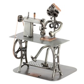 Steelman24 I Nuts and bolts sculpture Sewing Machine With Personal Engraving I Handmade ornaments I I Metal figurine