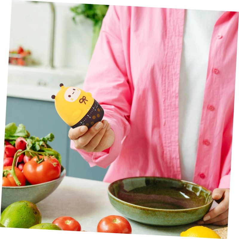 ABOOFAN Mechanical Cooking Timer Cute Cartoon Design Easy to Use