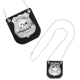 W WIDMANN MILANO Party Fashion - Distintivo della polizia con catena, Special Police, accessorio per costume da poliziotto