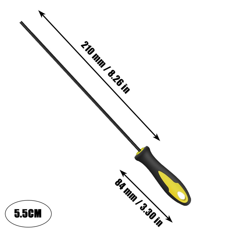 Eruceky 4 pieces 5.5 mm file for chainsaw, chainsaw file