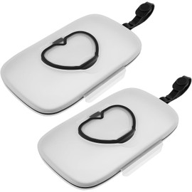 WADY Dispensador de toallitas para Llevar, 2 Fundas portátiles para toallitas para bebés, contenedores portátiles para Viajes, Llevar y Viajes, Capacidad para hasta 30 toallitas húmedas para