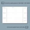 POPRUN 2026 A5 Week to View Diary (22 x 16.5