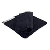 Solwang Organic Cotton Danish Knitted Pot Holders/Hot Pads Made with Thick 100%-Certified Organic Cotton - Danish Design | Made in India (Black Organic)