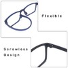 MCOORN Lesebrille Entspiegelt Groß Breit für Herren Damen, Lesehilfe Leicht