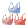 Comfyin Women's Bra without Underwire, Non-Wired Bustier, Pack of 3,
