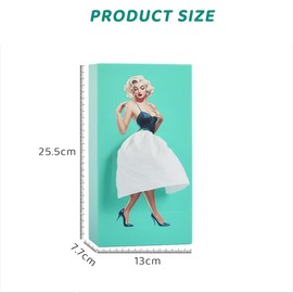 Funny Lady Skirt Tissue Box Holder – Creative Vintage Dress Design, Unique Decorative Tissue Cover for Bathroom, Bedroom, Office, and Car