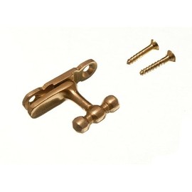 Display Cabinet Hook Clasp Polished Brass with Screws