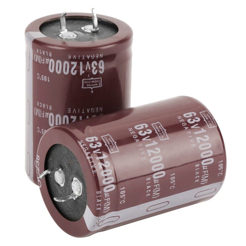 2pcs Audio 63V 12000uf Filter HIFI Electrolytic Capacitor 35*50mm for