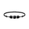 THOMAS SABO 2 Karma Secret Bracelet with Black Obsidian Beads