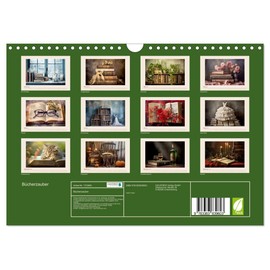 Bücherzauber (Wandkalender 2025 DIN A4 quer), CALVENDO Monatskalender