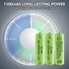 GENYESTAR Solar Lights Rechargeable AA Batteries 1500mah High Capacity 1.2V