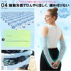 [PUICK] アームカバー ロング レディース 夏 接触冷感-5℃・UPF50+ 手の甲カバー ゆったり メッシュ通気 吸汗速乾