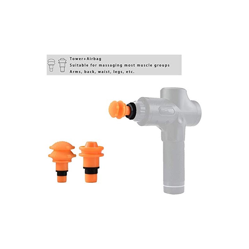2020年新型 筋膜マッサージガン切り替えヘッド 19mmのすべての筋膜マッサージガンに適し プラグアンドプレイ 筋膜マッサージガンアクセサリー