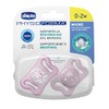 Chicco Chupón Physio Micro Rosa SIL 0-2M - 2UN