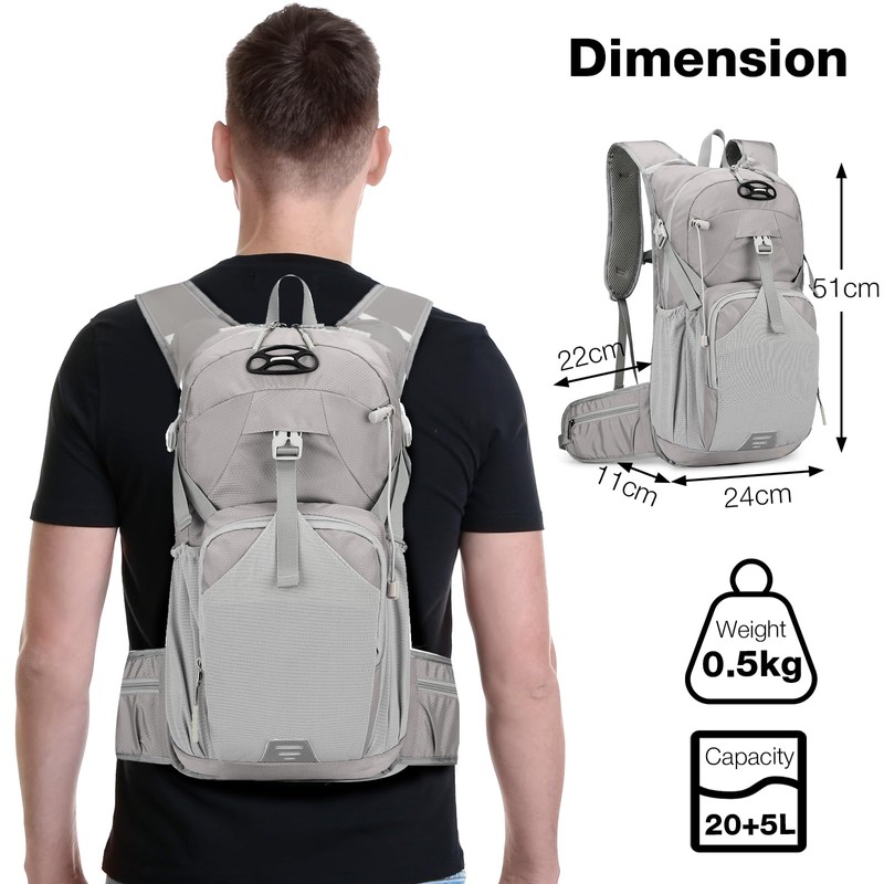 Outplea Breathable Cycling Backpack Waterproof, Mountain Bike Backpack with Helmet