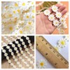 15 Yards Sun Flower Decorating Lace Daisy Embroidered Trim Ribbons