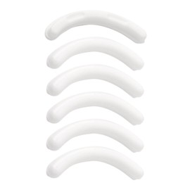 sourcing map 6 Pcs Eyelash Curlers Refill Pads, Flexible Eye Lash Replacement Curler Cushion Mats, Replaceable Rubber Universal Curler Refills Makeup Tool for Women, Lady, White