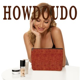 Red Classic Flower Bird Botanical Floral Makeup Bag Skincare Bag Travel Toiletry Bag Makeup Pouch Cosmetic Bag Birthday Christmas Thank You Friendship Gifts for Women Aunt Girls Mom Friends Lady Boss