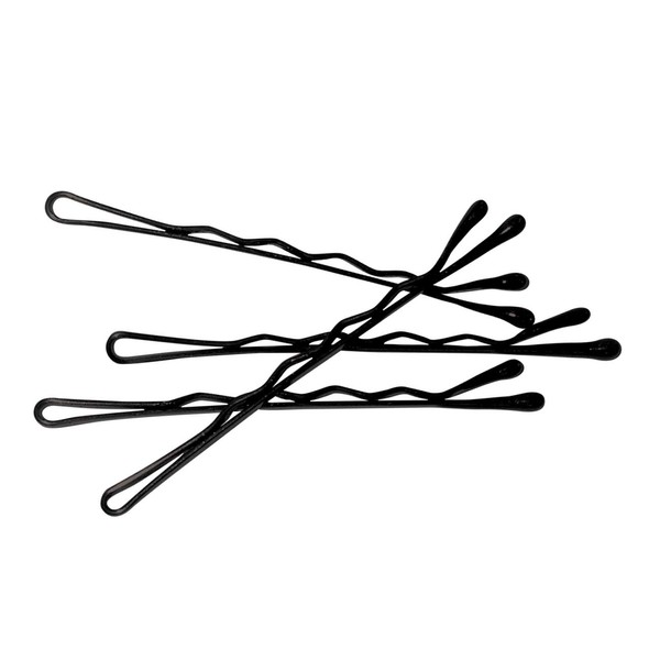 BaBylissPRO 2 Inch Crimped Bobby Pins, 1 Pound Box, Black