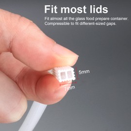 Business King Gaskets Replacement for Glass Meal Prep Containers Universal Sealling Ring Replacement for Glass Food Storage Containers' Lid, O Ring Replacement for Lids