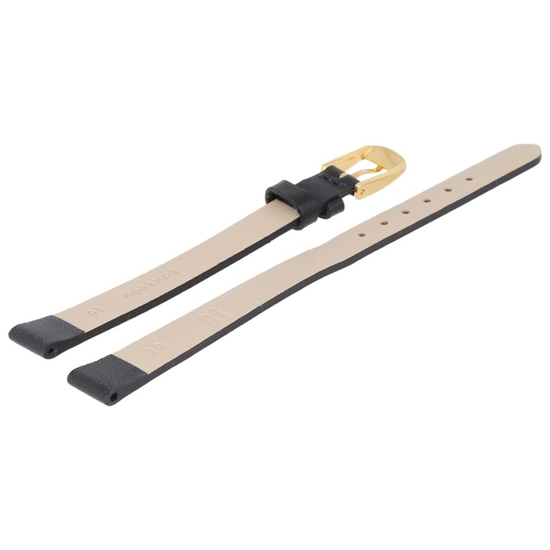 MARBURGER Watch Strap 10 mm Leather XL Smooth with Stitching