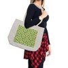 Ambesonne Irish Shopping Bag, Retro Classical Checkered Pattern with Green