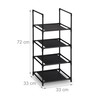 Relaxdays Shoe Rack, 4 Levels, H x W x D: