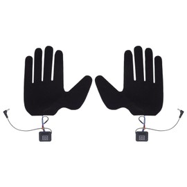 QANYEGN Heated Glove Liner, Electric Glove Pad, 5 Finger Glove Heater with 3 Adjustables Gears for Skiing and Cycling