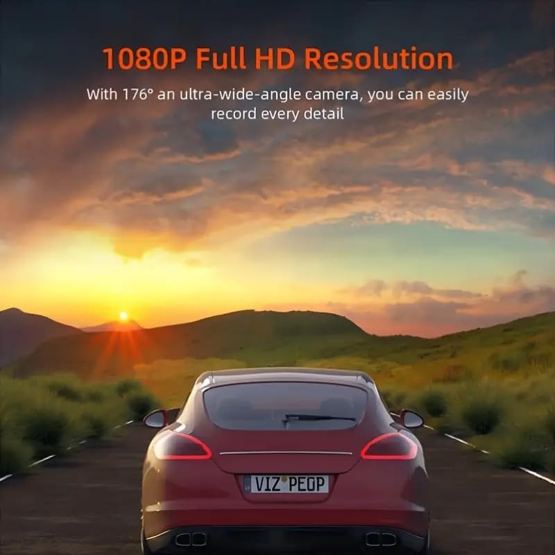 WAVANCKY 3 Channel Dash Cam Front and Rear Inside for